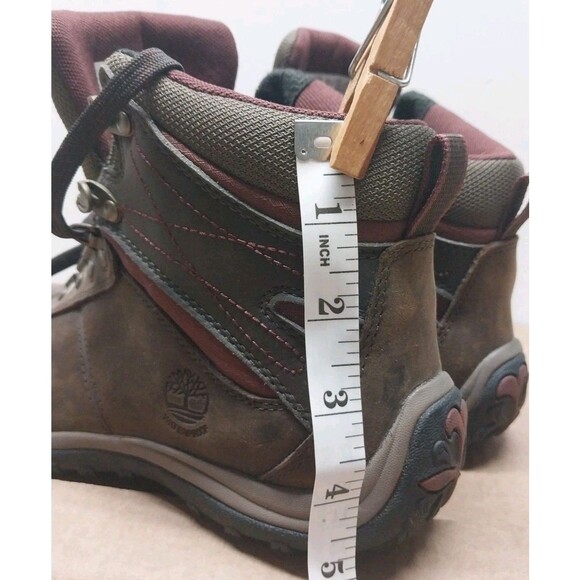 Timberland Womens Waterproof Leather Hiking Boots 7.5W Brown Anti-Fatigue Trail - Picture 11 of 15